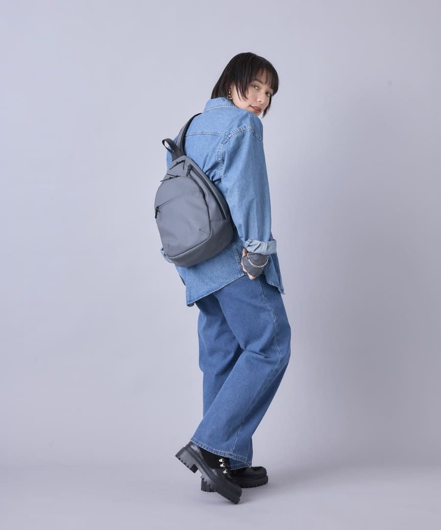 anello ボディバッグ ウエストポーチ 耐水 止水ファスナー キーフック 10ポケット A5 NIMBUS ATS1342