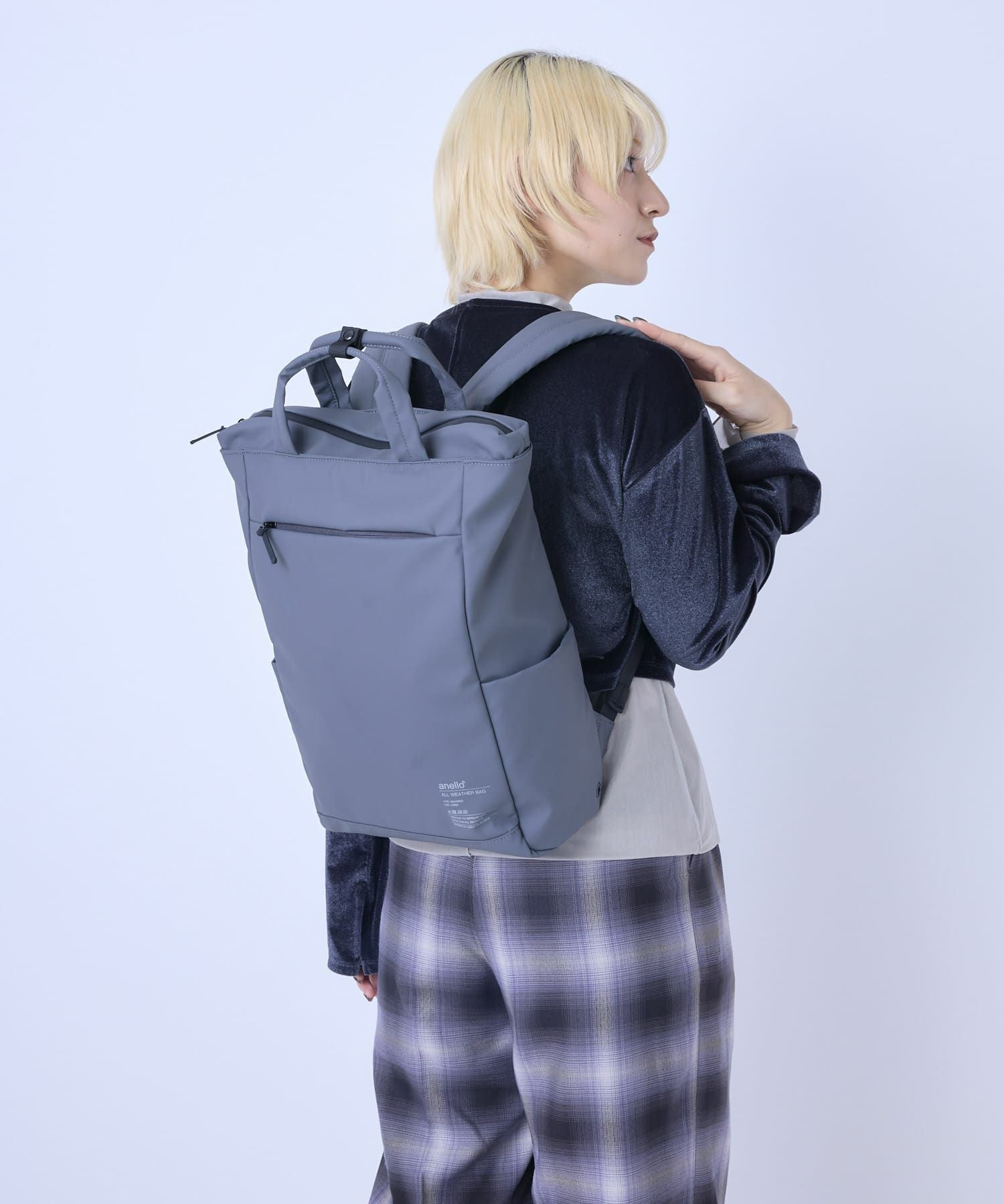 anello リュック バックパック 耐水 止水ファスナー キャリーオン セキュリティポケット A4 NIMBUS ATS1346