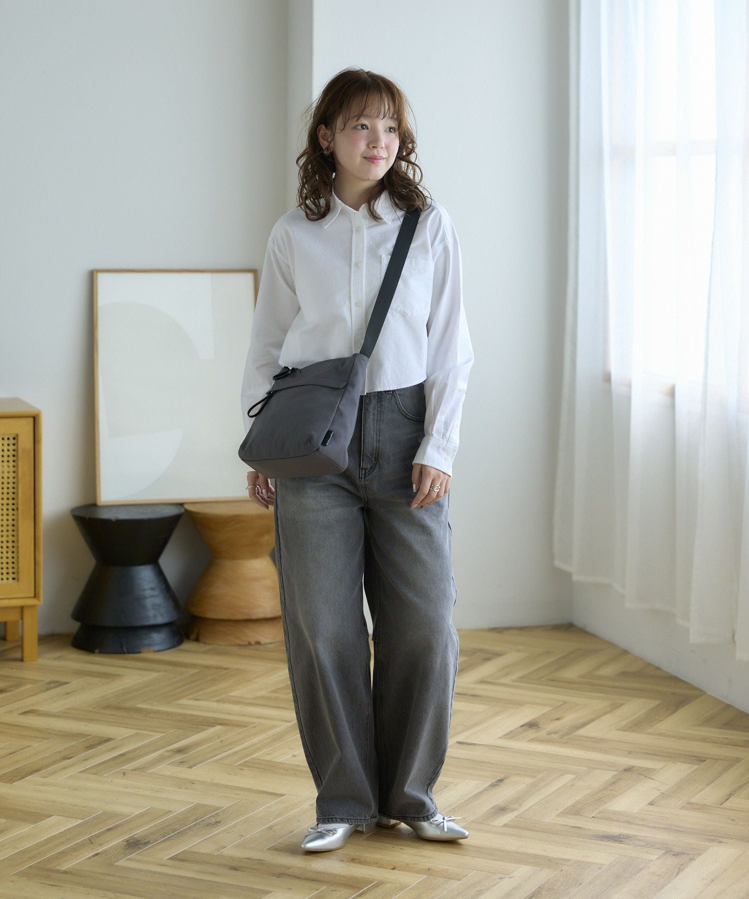 Legato Largo ショルダーバッグ ナチュらくバッグ 撥水 スクエア A5 ナチュらくバッグ LH-F3451