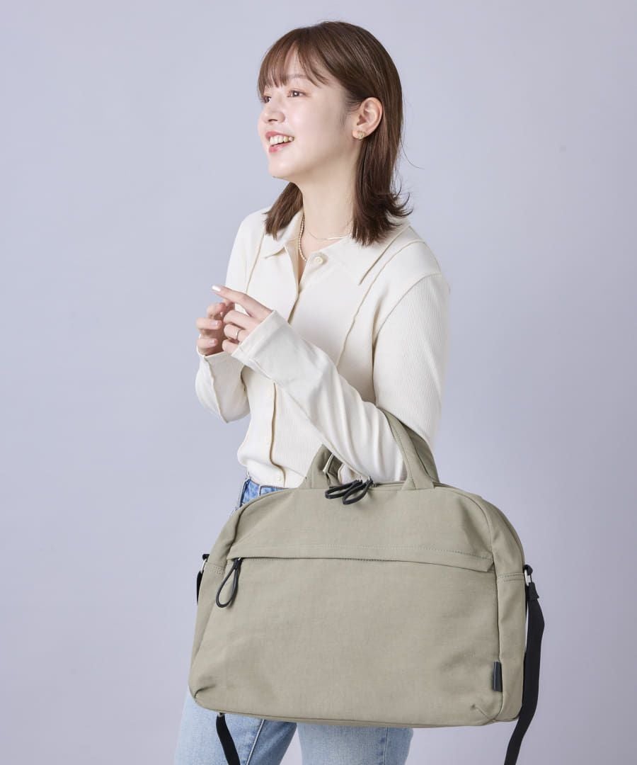 Legato Largo ボストンバッグ ナチュらくバッグ 撥水 5ポケット キャリーオン トラベル A4 ナチュらくバッグ LH-F3454