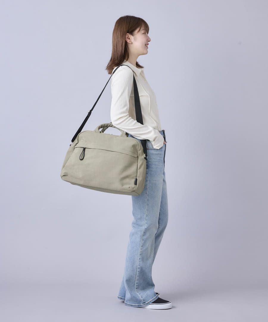 Legato Largo ボストンバッグ ナチュらくバッグ 撥水 5ポケット キャリーオン トラベル A4 ナチュらくバッグ LH-F3454