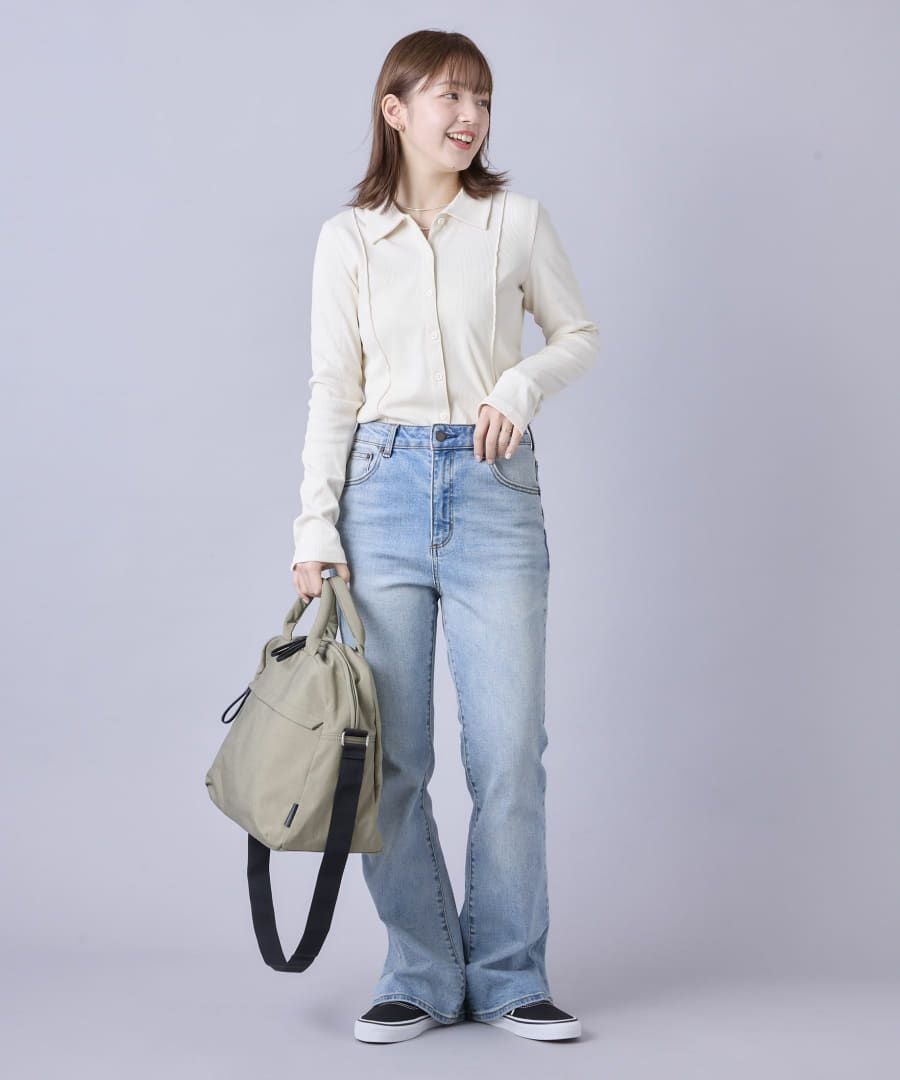 Legato Largo ボストンバッグ ナチュらくバッグ 撥水 5ポケット キャリーオン トラベル A4 ナチュらくバッグ LH-F3454