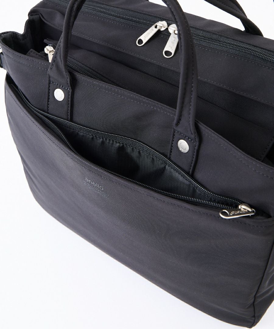anello ショルダーバッグ 両面撥水 2WAY ２層 10ポケット A4 ALL IN ATH3692