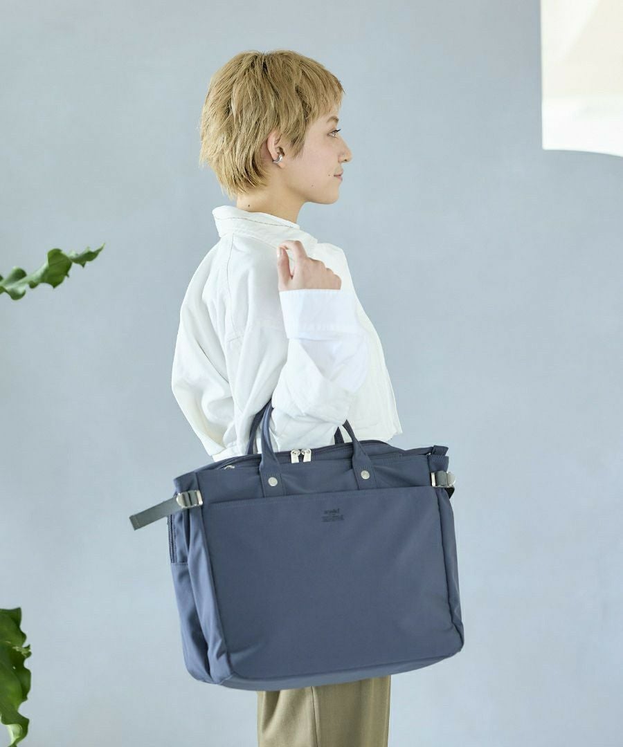 anello ショルダーバッグ 両面撥水 2WAY ２層 10ポケット A4 ALL IN ATH3692