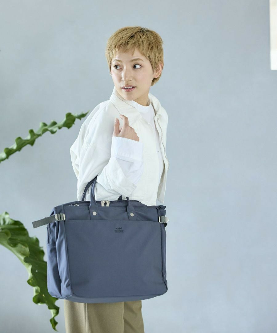 anello ショルダーバッグ 両面撥水 2WAY ２層 10ポケット A4 ALL IN ATH3692