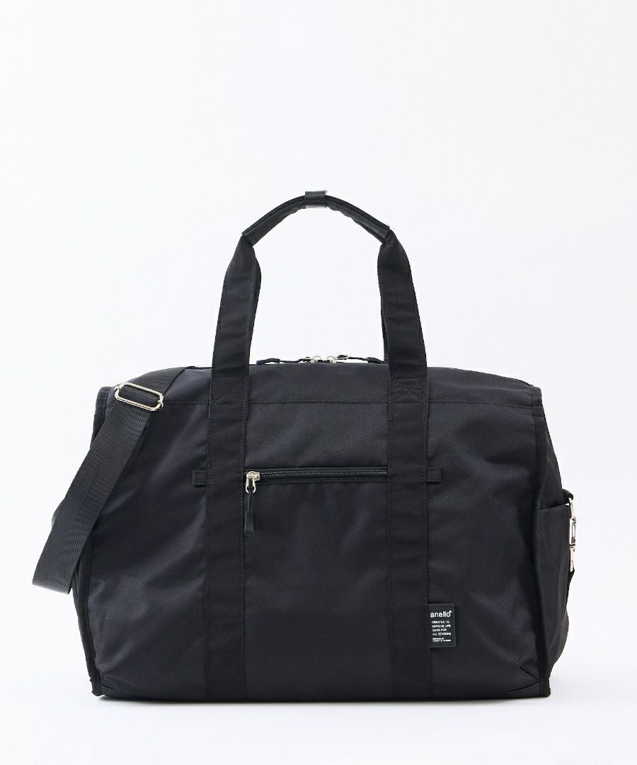 anello ボストンバッグ 両面撥水 軽量 大容量 30L 多機能 10ﾎﾟｹ 2W ｷｬﾘｰｵﾝ ﾎﾞﾄﾙﾎﾟｹ ｼｭｰｽﾞﾎﾟｹ A4 CARRY ATM0952