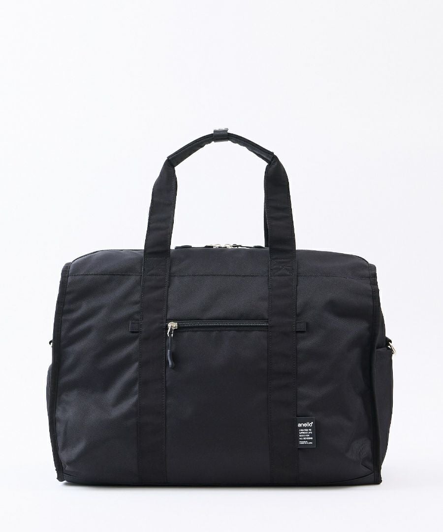 anello ボストンバッグ 両面撥水 軽量 大容量 30L 多機能 10ﾎﾟｹ 2W ｷｬﾘｰｵﾝ ﾎﾞﾄﾙﾎﾟｹ ｼｭｰｽﾞﾎﾟｹ A4 CARRY ATM0952