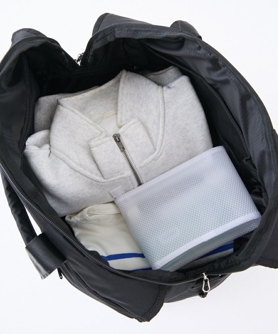 anello ボストンバッグ 両面撥水 軽量 大容量 30L 多機能 10ﾎﾟｹ 2W ｷｬﾘｰｵﾝ ﾎﾞﾄﾙﾎﾟｹ ｼｭｰｽﾞﾎﾟｹ A4 CARRY ATM0952