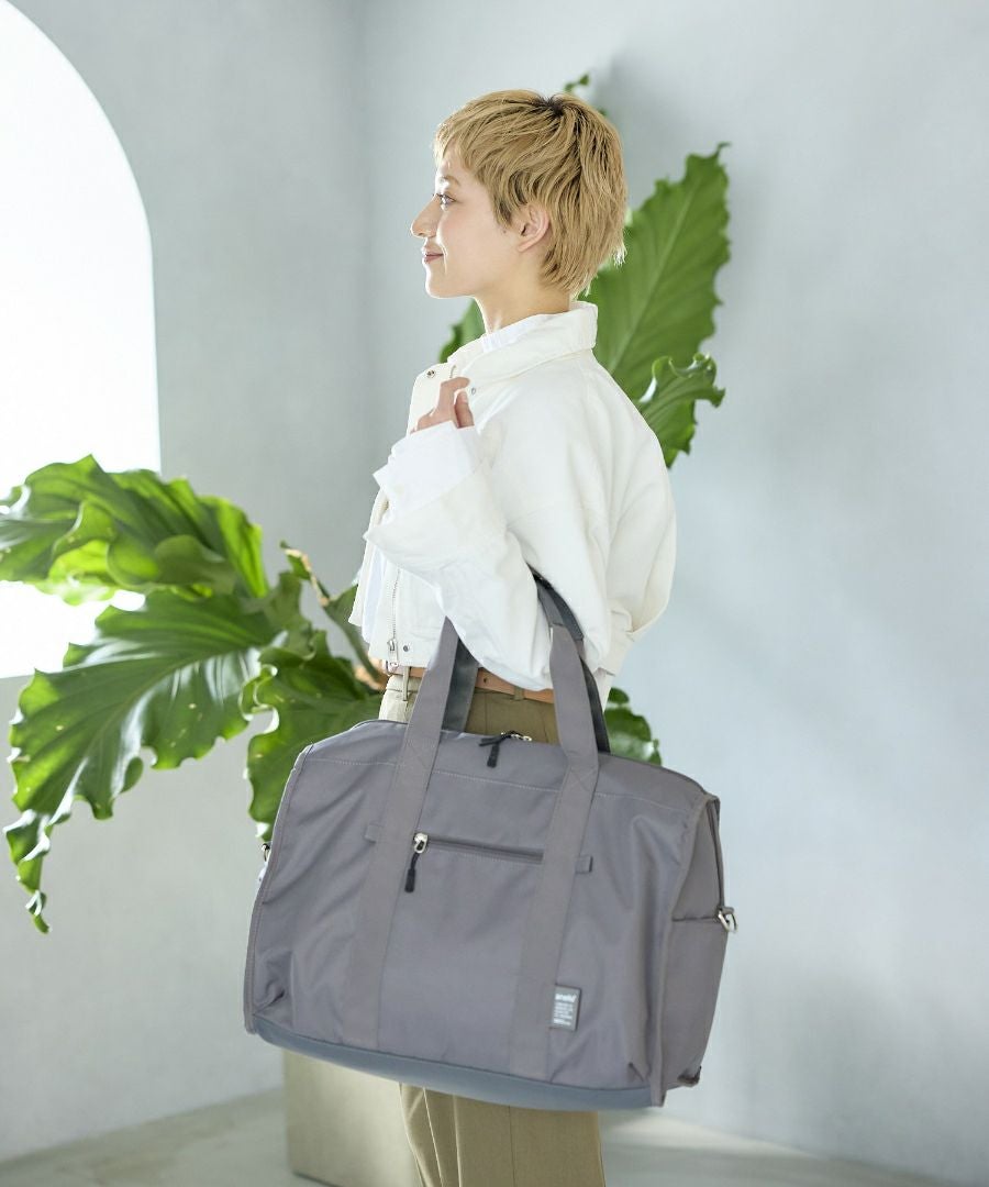 anello ボストンバッグ 両面撥水 軽量 大容量 30L 多機能 10ﾎﾟｹ 2W ｷｬﾘｰｵﾝ ﾎﾞﾄﾙﾎﾟｹ ｼｭｰｽﾞﾎﾟｹ A4 CARRY ATM0952