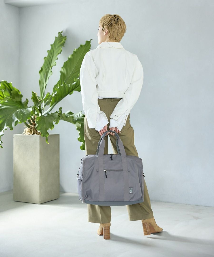 anello ボストンバッグ 両面撥水 軽量 大容量 30L 多機能 10ﾎﾟｹ 2W ｷｬﾘｰｵﾝ ﾎﾞﾄﾙﾎﾟｹ ｼｭｰｽﾞﾎﾟｹ A4 CARRY ATM0952