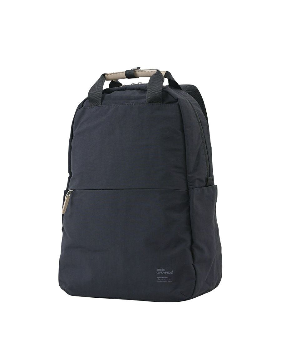 anello GRANDE リュック バックパック 両面撥水 軽量 10ポケット 21L PC収納 キャリーオン セキュリティポ A4 SABLE GTM0971