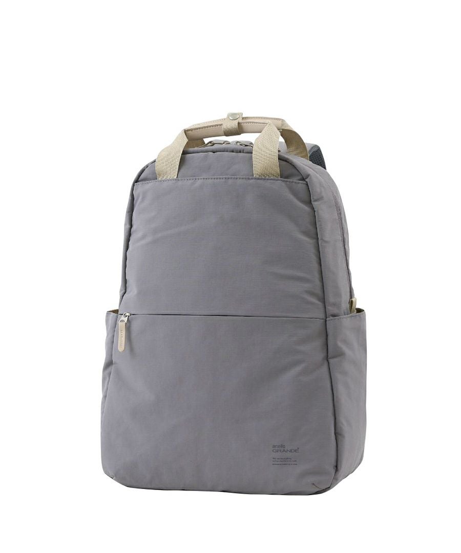 anello GRANDE リュック バックパック 両面撥水 軽量 10ポケット 21L PC収納 キャリーオン セキュリティポ A4 SABLE GTM0971