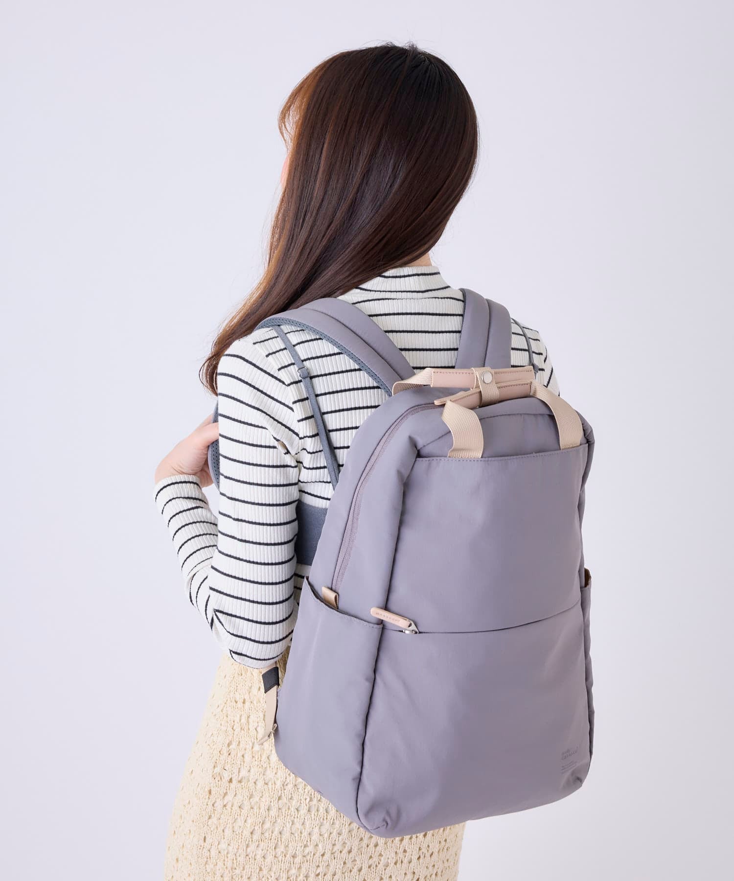 anello GRANDE リュック バックパック 両面撥水 軽量 10ポケット 21L PC収納 キャリーオン セキュリティポ A4 SABLE GTM0971