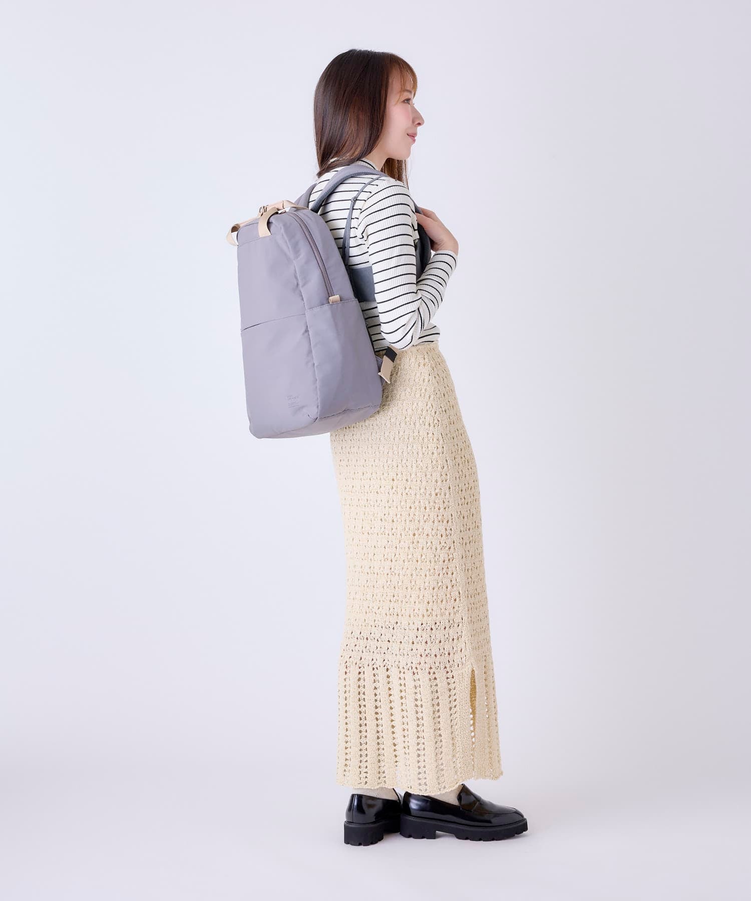 anello GRANDE リュック バックパック 両面撥水 軽量 10ポケット 21L PC収納 キャリーオン セキュリティポ A4 SABLE GTM0971