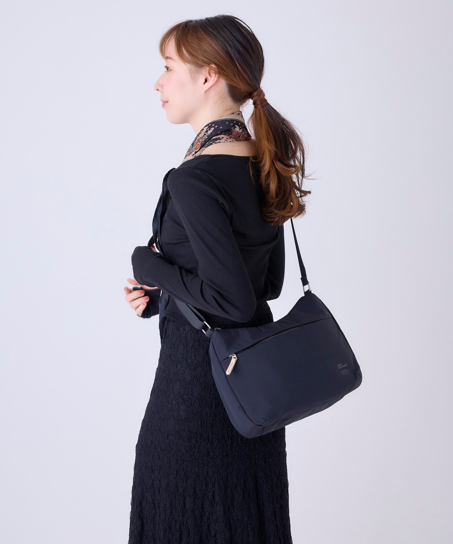 anello GRANDE ショルダーバッグ 両面撥水 軽量 10ポケット A5 SABLE GTM0972