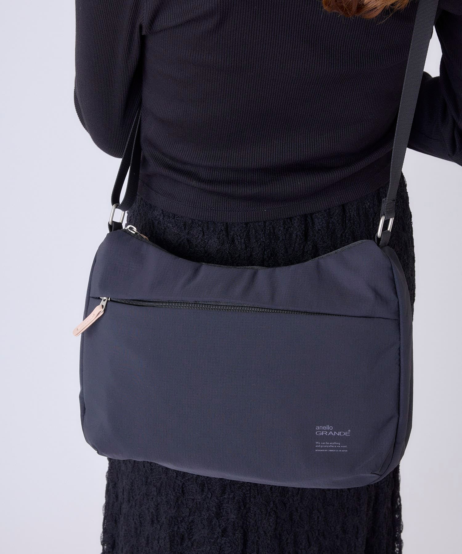 anello GRANDE ショルダーバッグ 両面撥水 軽量 10ポケット A5 SABLE GTM0972