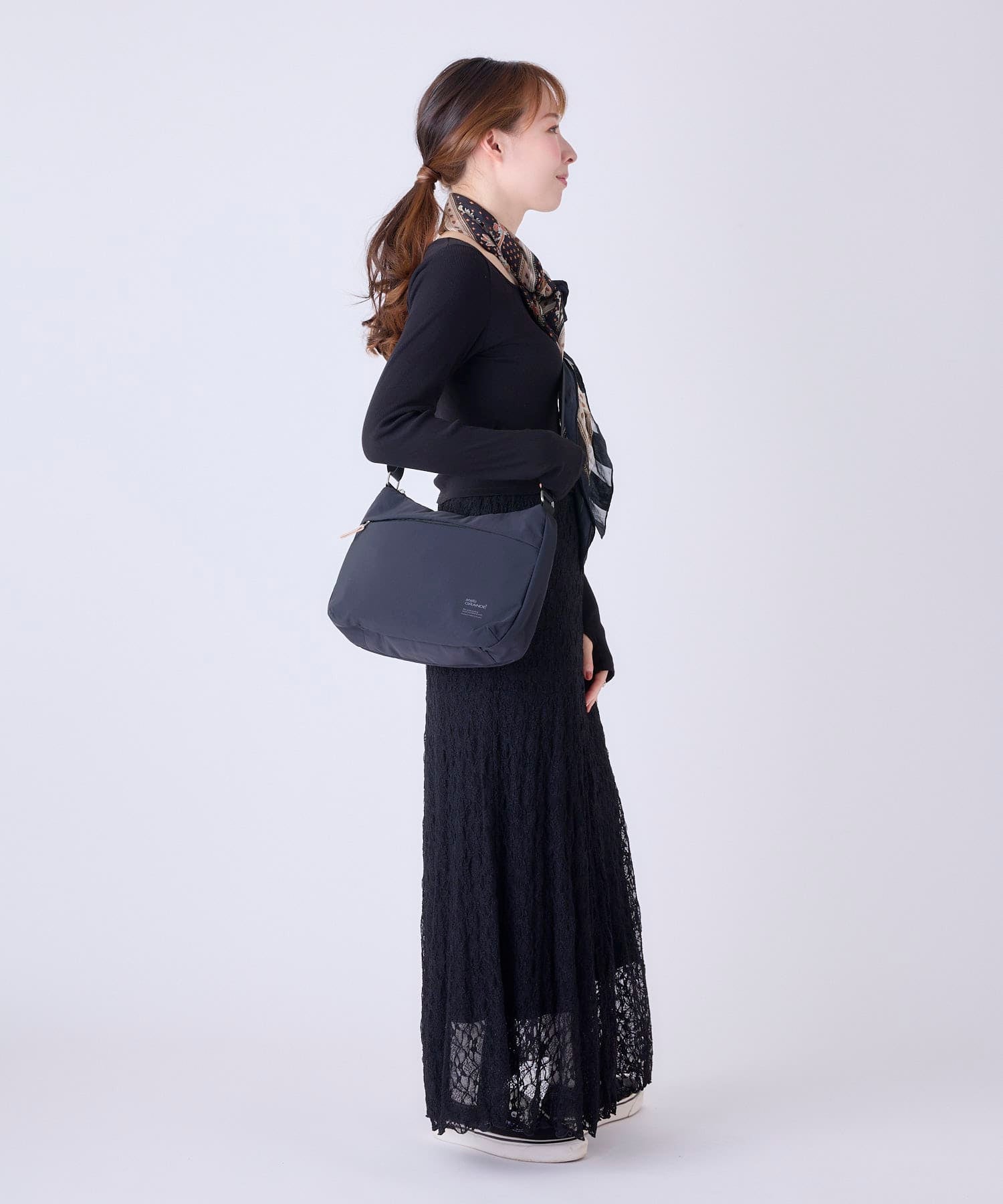 anello GRANDE ショルダーバッグ 両面撥水 軽量 10ポケット A5 SABLE GTM0972