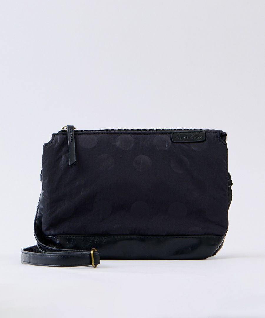 Legato Largo ショルダーバッグ ドット 撥水 多機能ショルダー コンパクト 軽量 0 撥水ドットナイロン LG-F3471