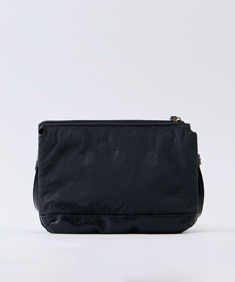 Legato Largo ショルダーバッグ ドット 撥水 多機能ショルダー コンパクト 軽量 0 撥水ドットナイロン LG-F3471