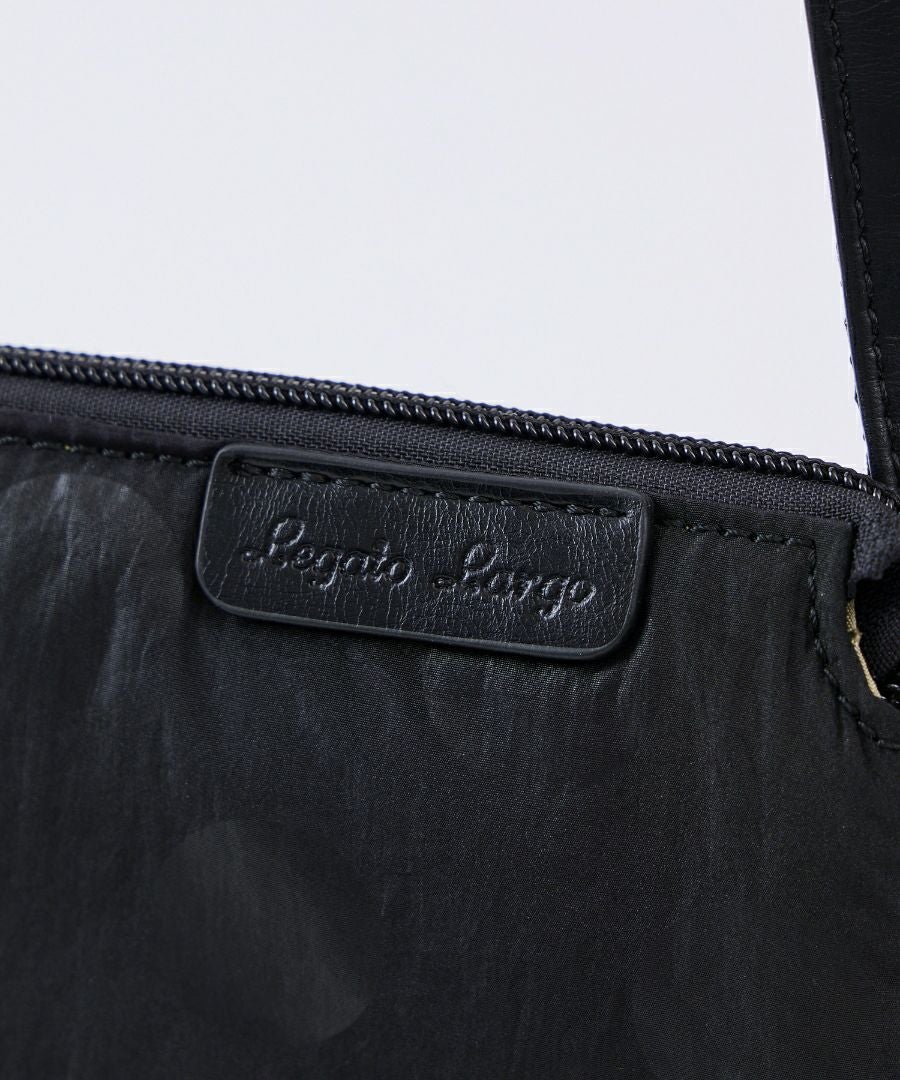 Legato Largo ショルダーバッグ ドット 撥水 多機能ショルダー コンパクト 軽量 0 撥水ドットナイロン LG-F3471