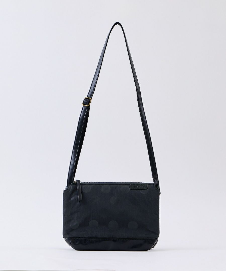 Legato Largo ショルダーバッグ ドット 撥水 多機能ショルダー コンパクト 軽量 0 撥水ドットナイロン LG-F3471