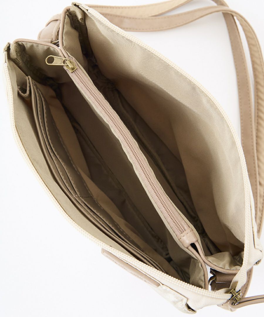 Legato Largo ショルダーバッグ ドット 撥水 多機能ショルダー コンパクト 軽量 0 撥水ドットナイロン LG-F3471