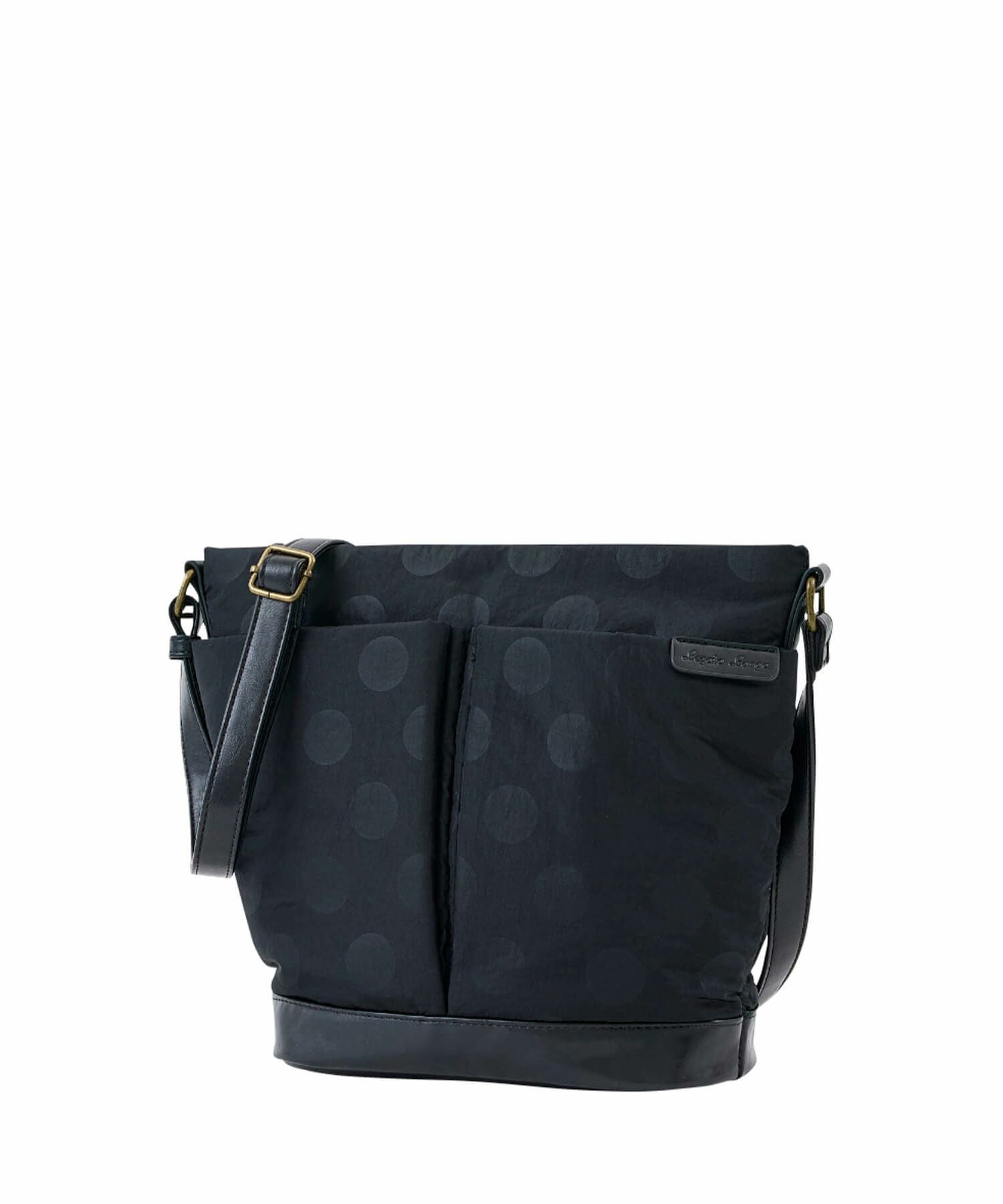 Legato Largo ショルダーバッグ ドット 撥水 バケツ型ショルダー 軽量 A5 撥水ドットナイロン LG-F3472