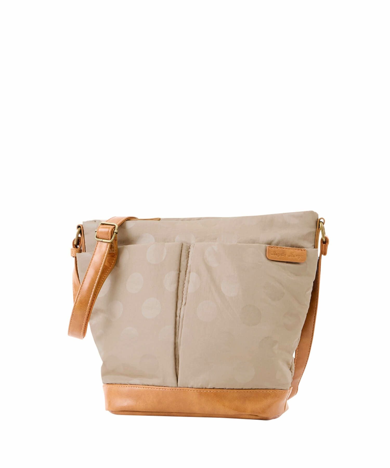 Legato Largo ショルダーバッグ ドット 撥水 バケツ型ショルダー 軽量 A5 撥水ドットナイロン LG-F3472