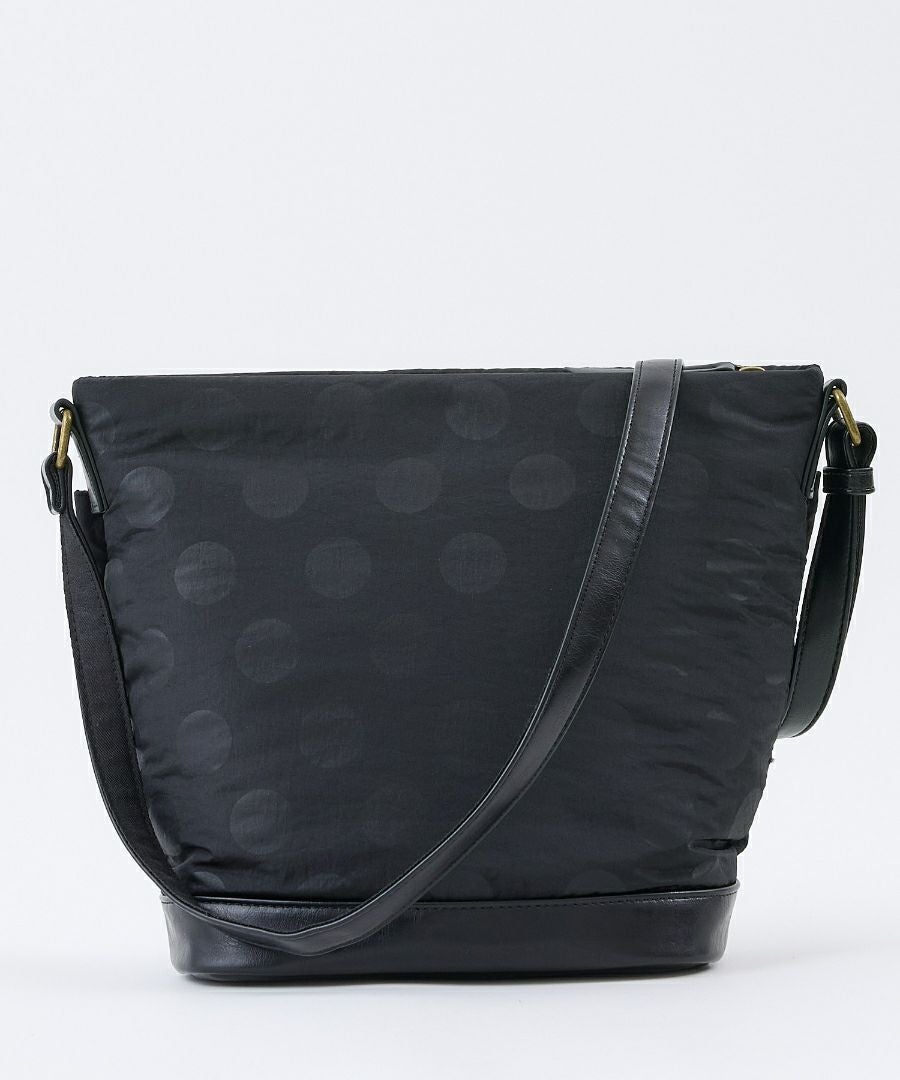 Legato Largo ショルダーバッグ ドット 撥水 バケツ型ショルダー 軽量 A5 撥水ドットナイロン LG-F3472