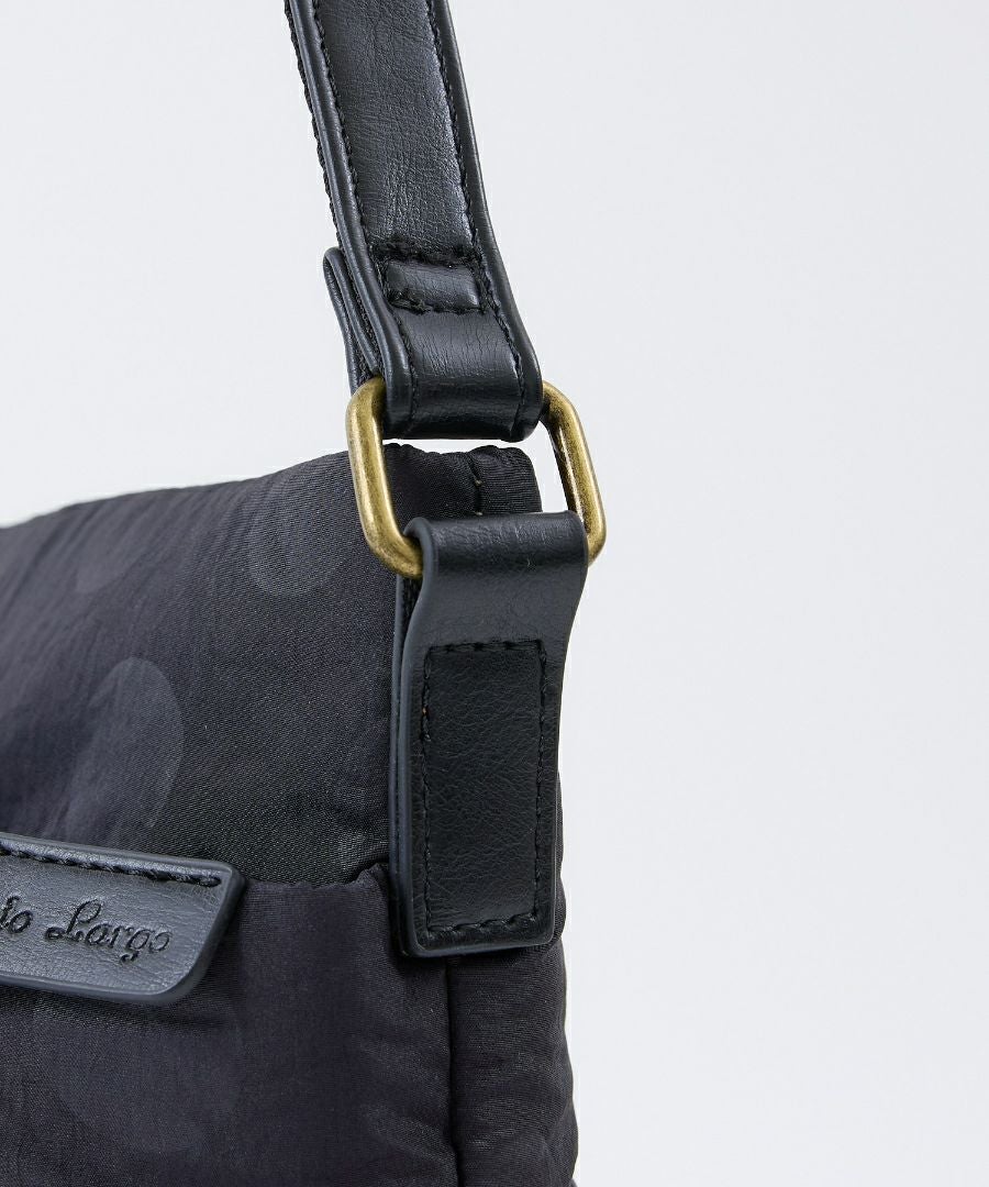 Legato Largo ショルダーバッグ ドット 撥水 バケツ型ショルダー 軽量 A5 撥水ドットナイロン LG-F3472