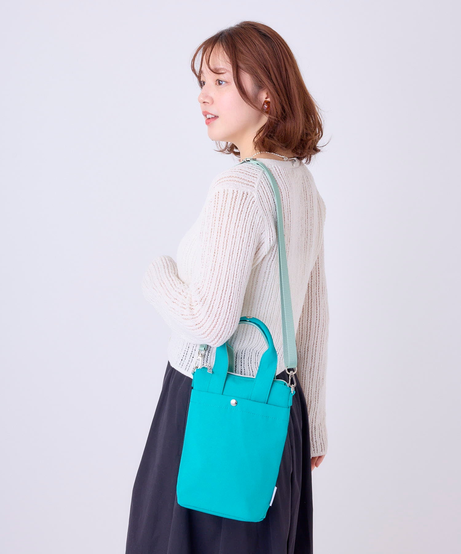 Legato Largo ショルダーバッグ 両面撥水 本体保冷 軽量 2WAY ボトル入れ mini おさんぽBAG LH-D1441