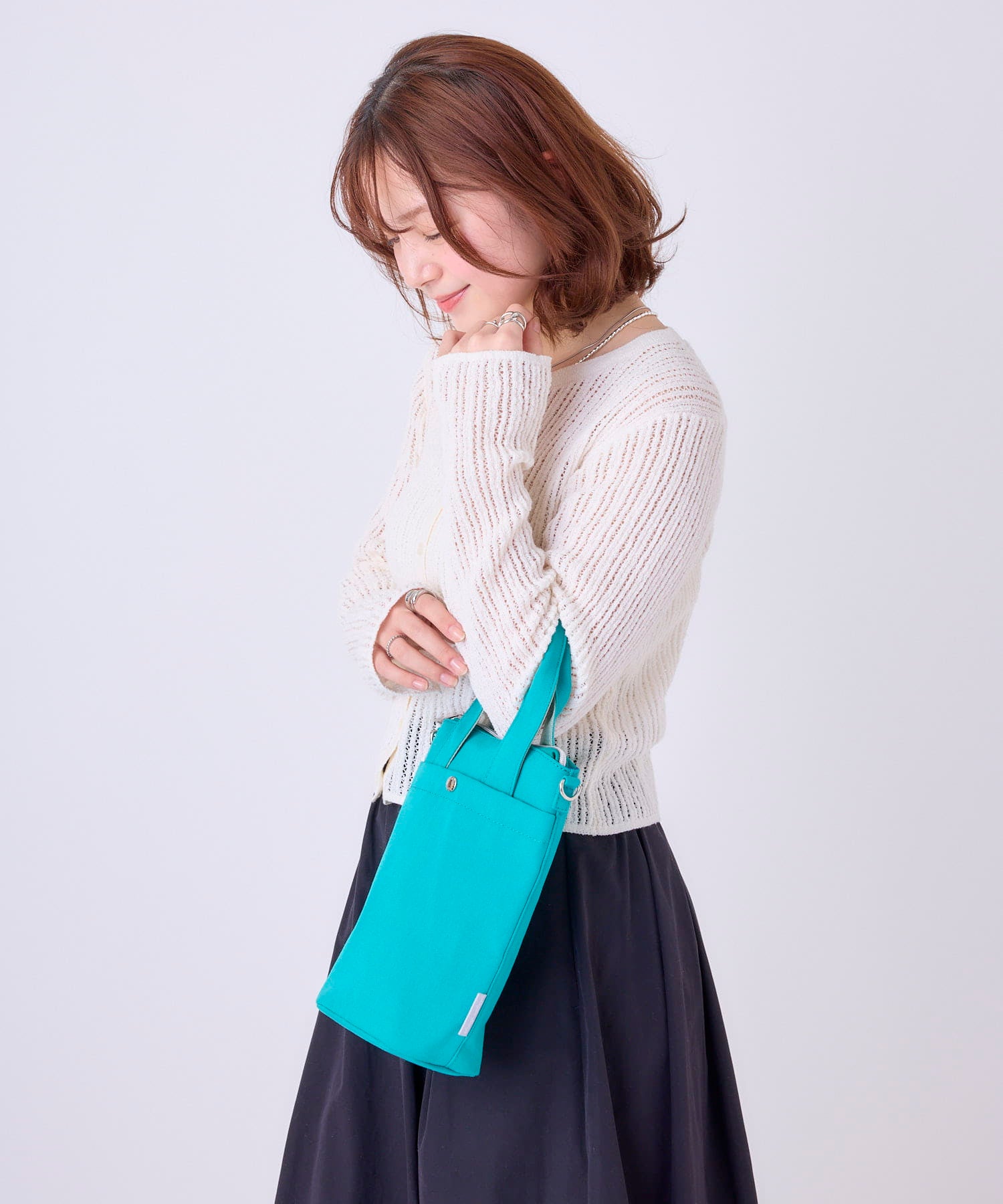 Legato Largo ショルダーバッグ 両面撥水 本体保冷 軽量 2WAY ボトル入れ mini おさんぽBAG LH-D1441