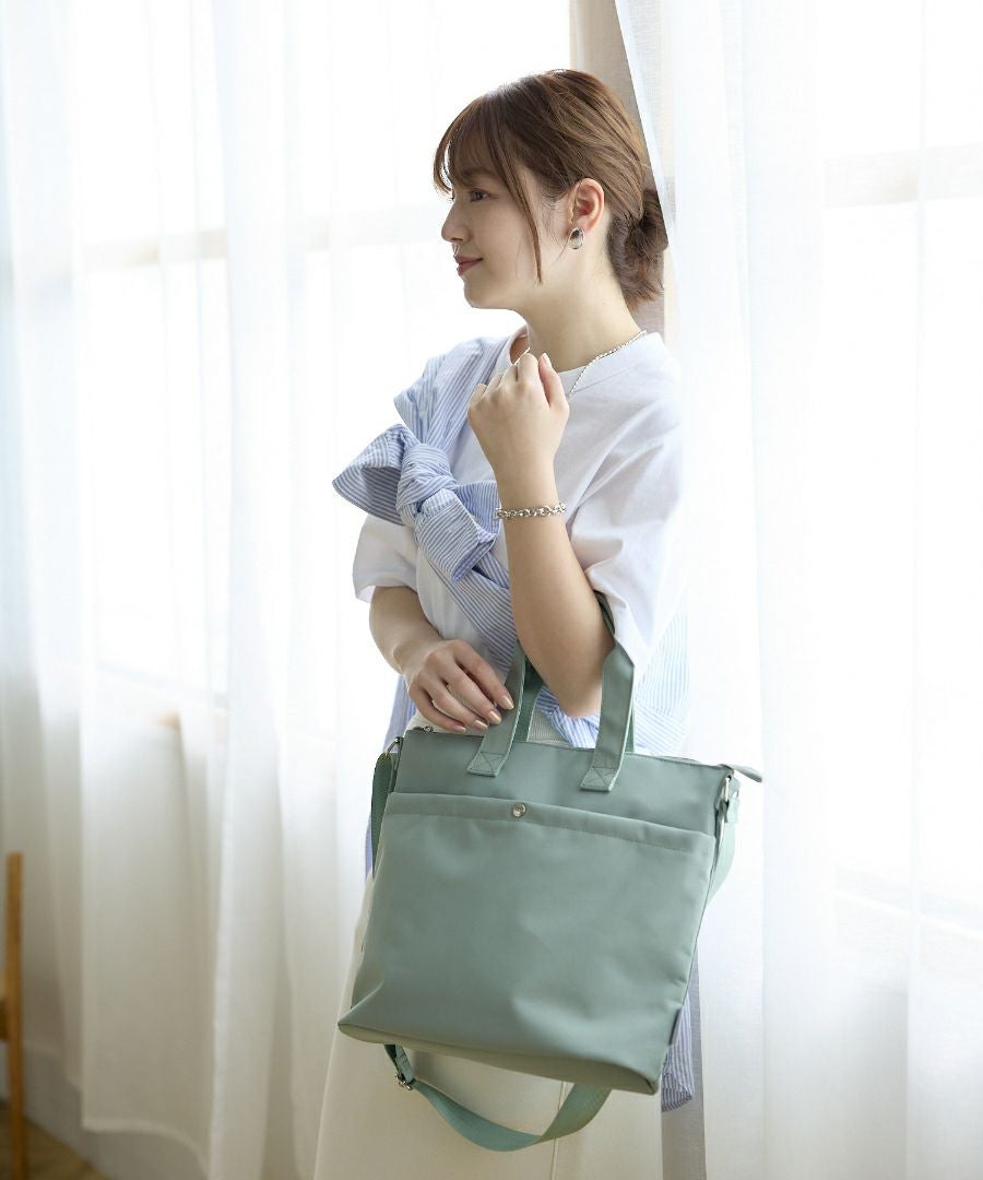 Legato Largo トートバッグ 両面撥水 本体保冷 軽量 ショルダー付き A4 おさんぽBAG LH-D1443