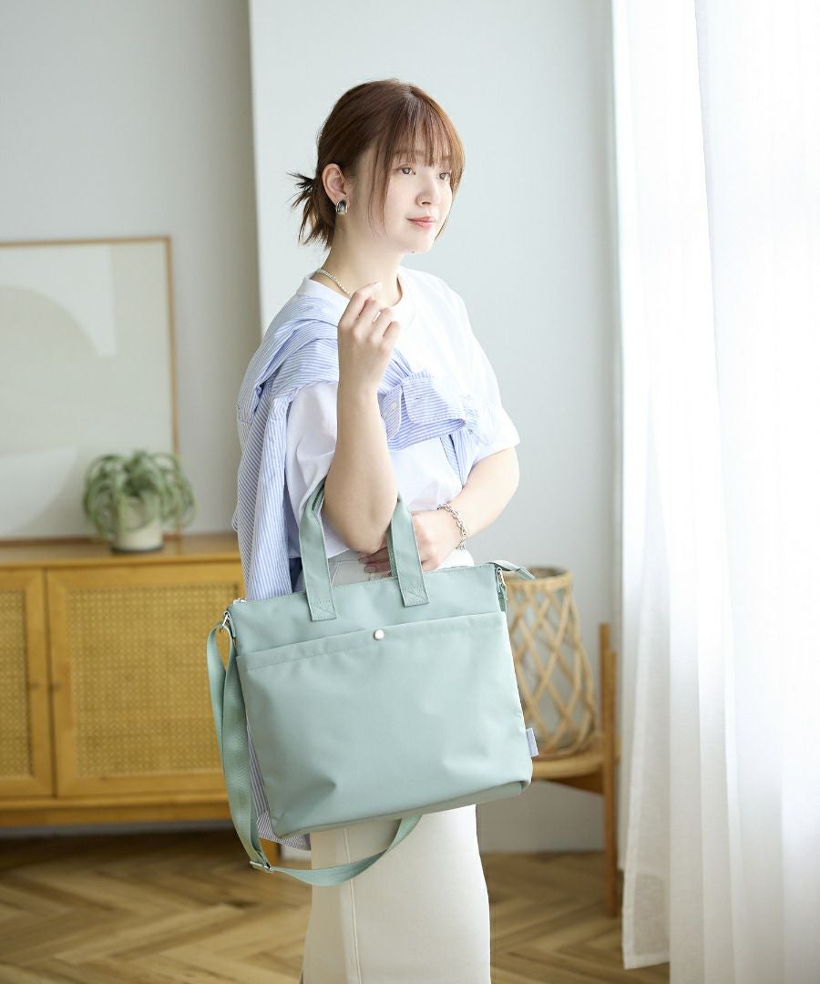 保冷機能付きショルダー付きA4トートバッグ/おさんぽBAG | トート
