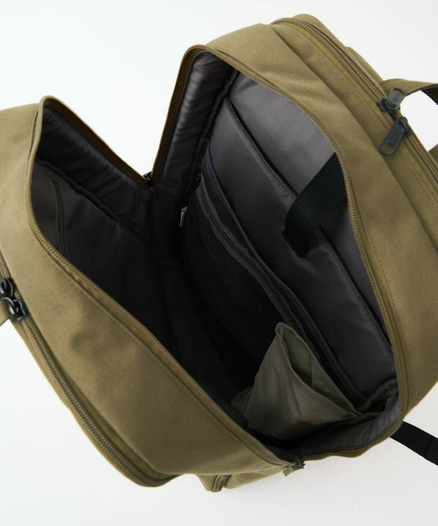 fulcro リュック バックパック 撥水 2WAY 多収納 キャリーオン ダブルPC収納対応 A4 Co-work fma-0035