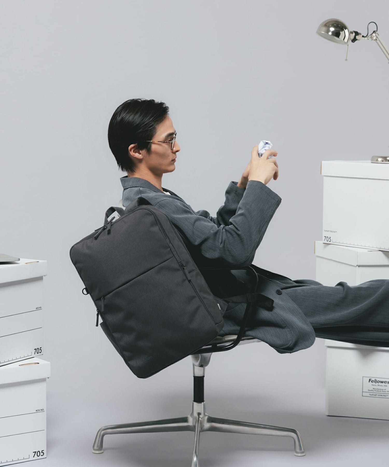 fulcro リュック バックパック 撥水 2WAY 多収納 キャリーオン ダブルPC収納対応 A4 Co-work fma-0035