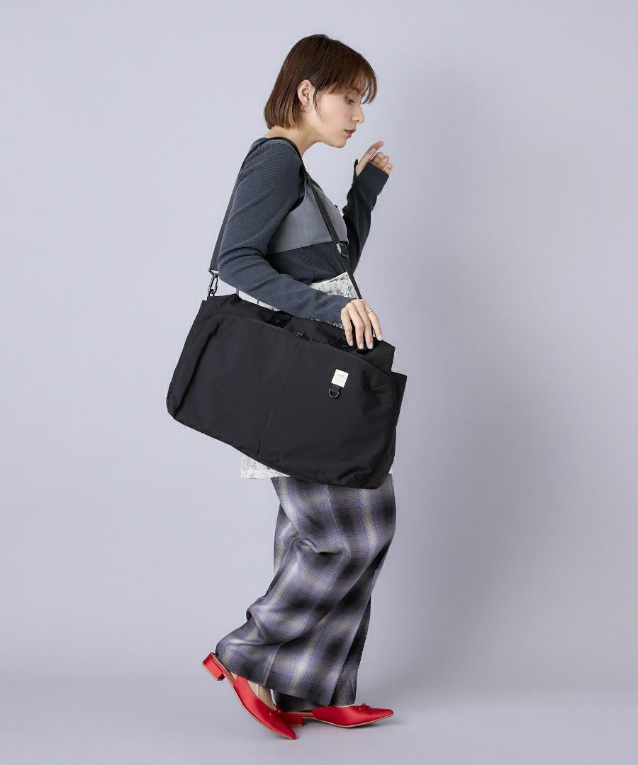 anello ボストンバッグ 両面撥水 軽量 2WAY 11ポケット 30L キャリーオン A3 NEW STANDARD AGB5002