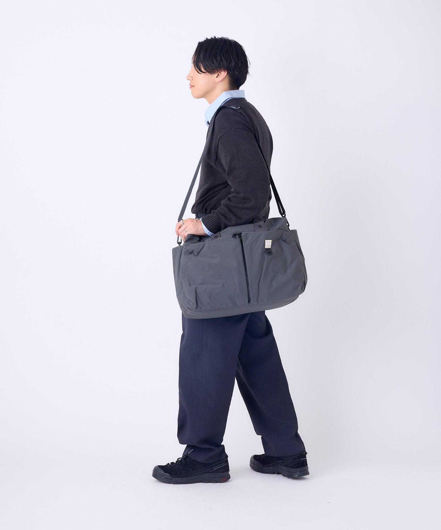 anello ボストンバッグ 両面撥水 軽量 2WAY 11ポケット 30L キャリーオン A3 NEW STANDARD AGB5002