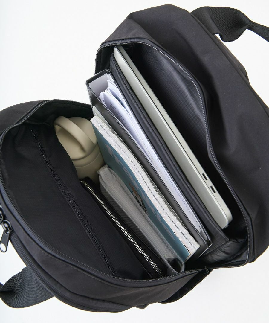 anello リュック バックパック 両面撥水 軽量 12ポケット PC収納 キャリーオン A4 NEW STANDARD AGB5003