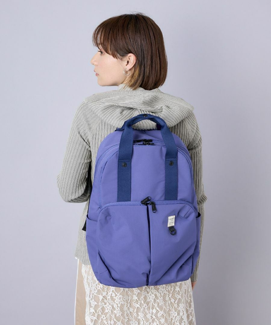 anello リュック バックパック 両面撥水 軽量 12ポケット PC収納 キャリーオン A4 NEW STANDARD AGB5003