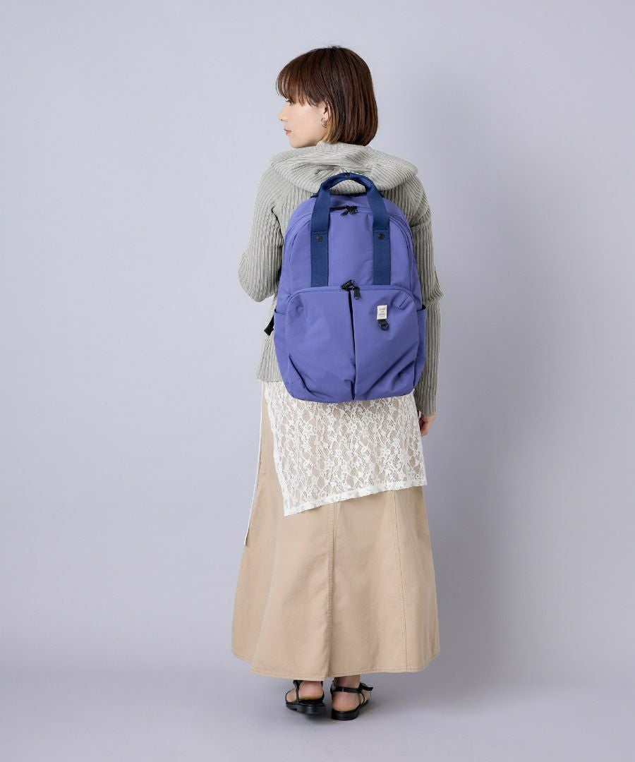 anello リュック バックパック 両面撥水 軽量 12ポケット PC収納 キャリーオン A4 NEW STANDARD AGB5003