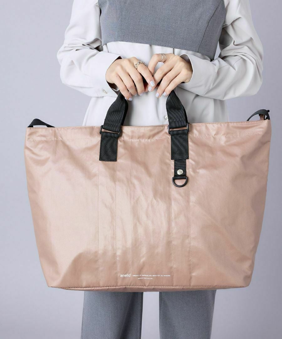 anello トートバッグ 耐水生地 硬すぎない素材でデイリー使いにぴったり A3 DANIELLE AIN1304