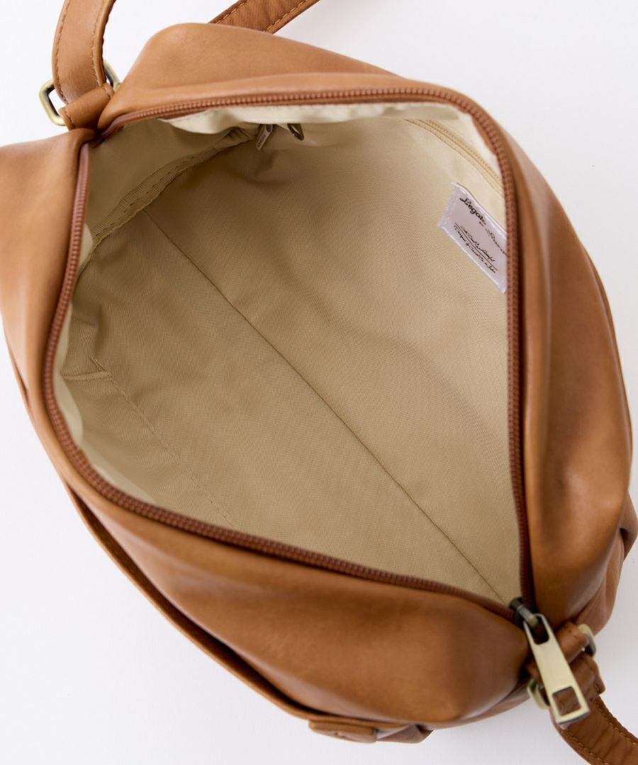 Legato Largo ショルダーバッグ 5ポケット 長財布と600mlボトルが同時収納 ヴィンテージ 自立 mini ナチュラルヴィンテージ LG-V0421