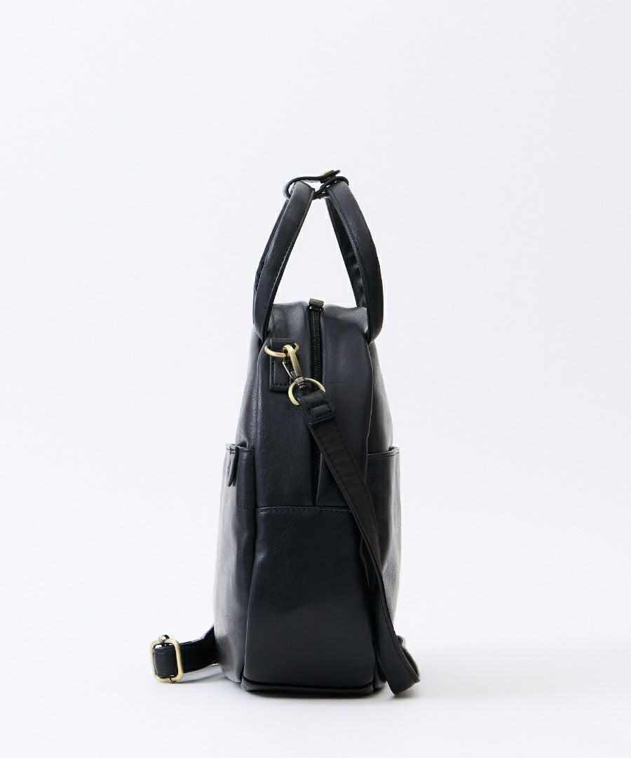 Legato Largo ショルダーバッグ 2WAY ヴィンテージ 自立 本革風合皮 A5 ナチュラルヴィンテージ LG-V0422