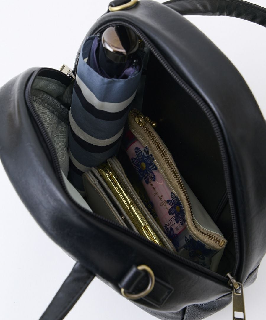 Legato Largo ショルダーバッグ 2WAY ヴィンテージ 自立 本革風合皮 A5 ナチュラルヴィンテージ LG-V0422