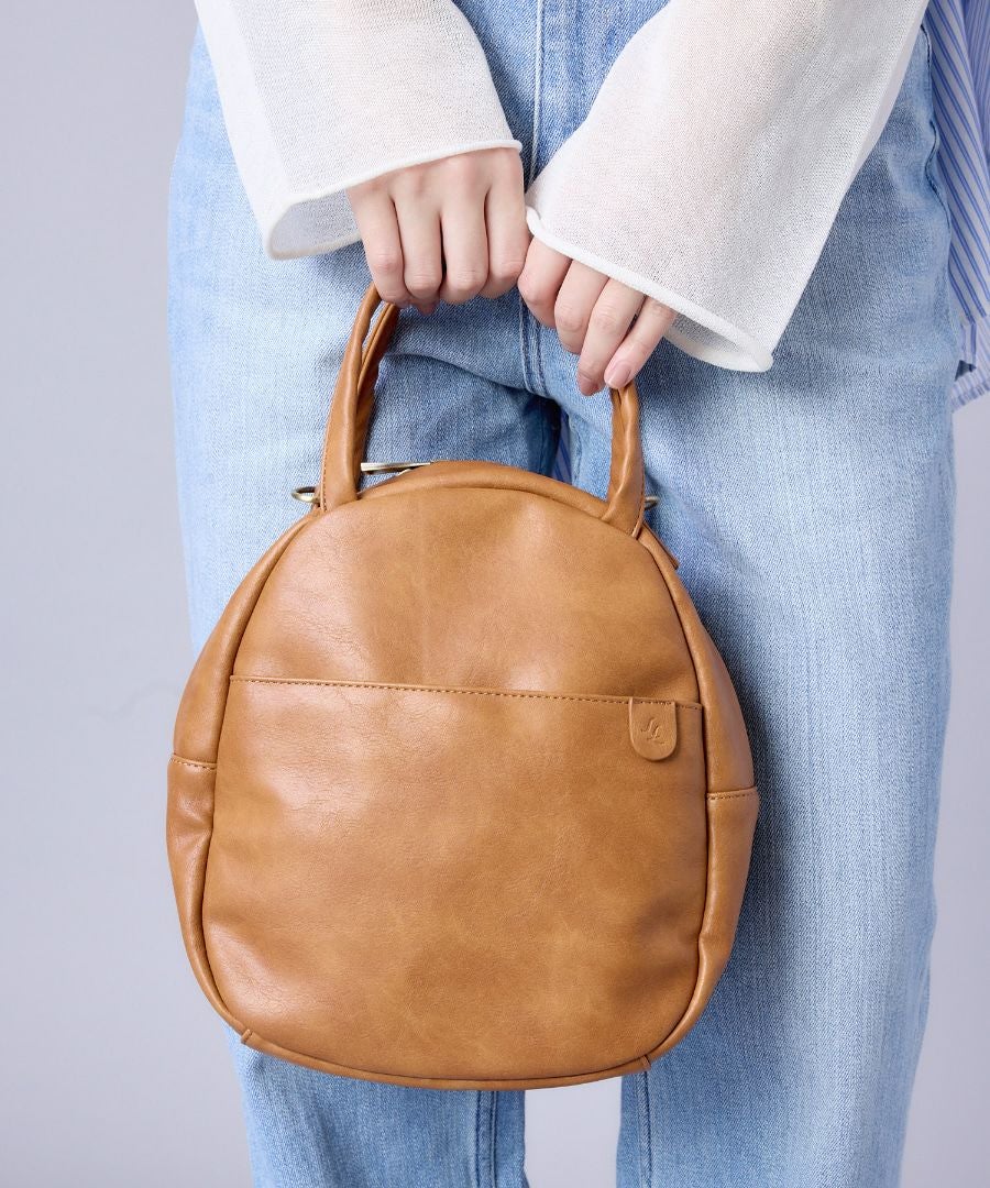 Legato Largo ショルダーバッグ 2WAY ヴィンテージ 自立 本革風合皮 A5 ナチュラルヴィンテージ LG-V0422