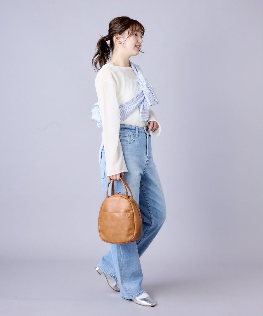 Legato Largo ショルダーバッグ 2WAY ヴィンテージ 自立 本革風合皮 A5 ナチュラルヴィンテージ LG-V0422