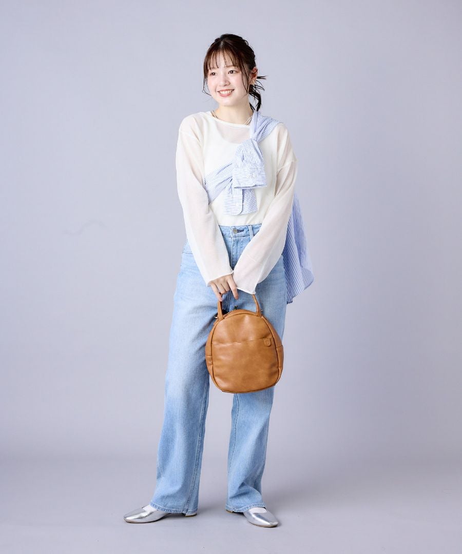 Legato Largo ショルダーバッグ 2WAY ヴィンテージ 自立 本革風合皮 A5 ナチュラルヴィンテージ LG-V0422