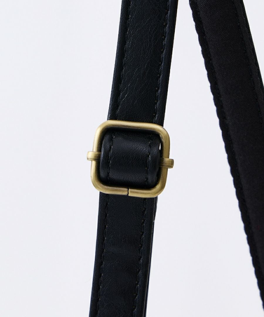 Legato Largo ショルダーバッグ お財布機能付き ヴィンテージ 自立 本革風生地 がま口 mini ナチュラルヴィンテージ LG-V0424