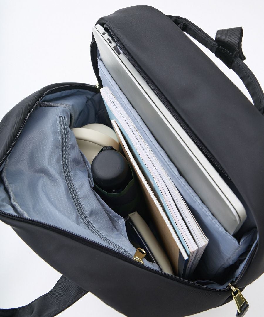 Legato Largo リュック バックパック 両面撥水 10ﾎﾟｹｯﾄ 13ｲﾝﾁPC収納 ｷｬﾘｰｵﾝ A4 FLUFFY LG-B4923